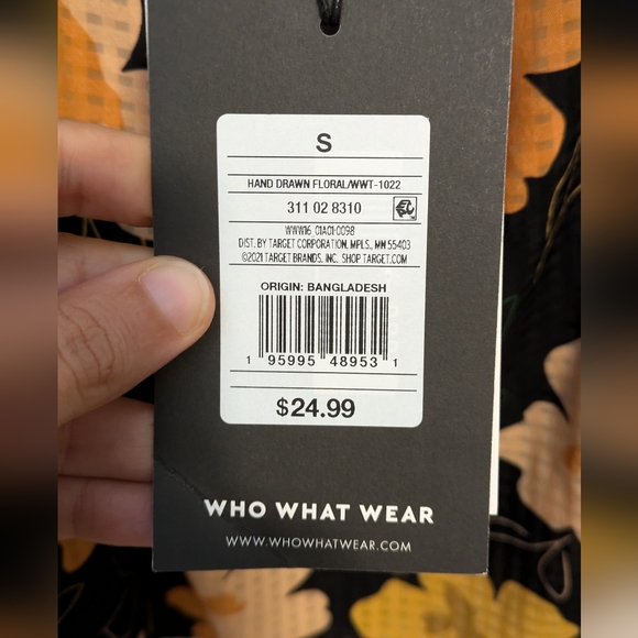 NWT Floral Crop Tank - Size Small - Picture 2 of 6